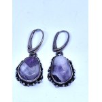 Silver earrings with stones, ORNAMENT (formerly ORNO), Warsaw