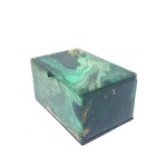 A small green decorative box