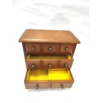 Wooden drawer box for jewelry and accessories