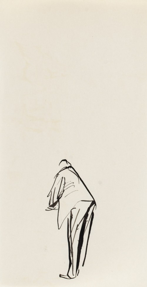 Antoni Uniechowski (1903 Wilno - 1976 Warszawa), Mężczyzna tyłem (projekt winiety do 