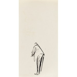 Antoni Uniechowski (1903 Vilnius – 1976 Warsaw), Man Seen from Behind (design for the cover illustration of Bolesław Prus’s *Lalka*)