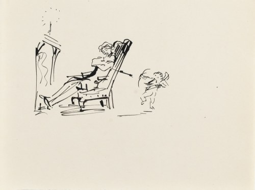 Antoni Uniechowski (1903 Wilno - 1976 Warszawa), Strzała amora (projekt winiety do 