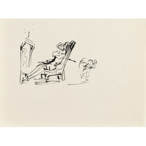 Antoni Uniechowski (1903 Vilnius – 1976 Warsaw), Cupid’s Arrow (design for the vignette of Bolesław Prus’s *The Doll*)
