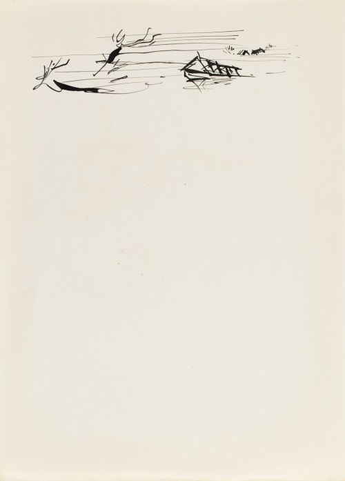 Antoni Uniechowski (1903 Wilno - 1976 Warszawa), Wichura (projekt winiety do 