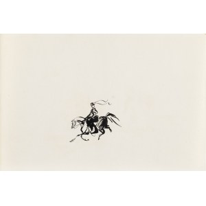 Antoni Uniechowski (1903 Vilnius – 1976 Warsaw), Woman on a Horse (design for the title page of Bolesław Prus’s *Lalka*)