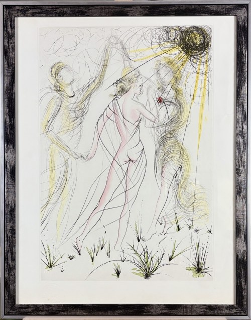 Salvador Dalí (1904-1989), Le Printemps, , z serii Suite mythologique nouvelle (później także Hommage à Albrecht Dürer) 1971.