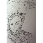 Pablo Picasso (1881-1973), Portrait d'une Princesse (Portret Księżniczki) z cyklu „Carnet de la Californie”1959 ( 1955)