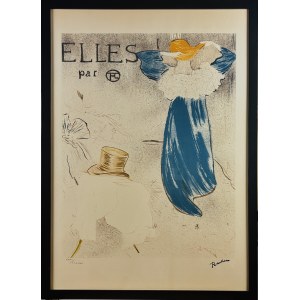 Henri de Toulouse-Lautrec (1864-1901), Praca z teki Elles (Strona tytułowa/Frontispice) lata 70-te XX w. (1896)