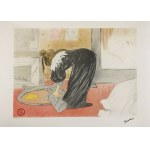 Henri de Toulouse-Lautrec (1864-1901), „Wanna” (Le Tub lub Femme au tub), lata 80-te XX w. ze słynnej teki „Elles” wydanej w 1896 roku.
