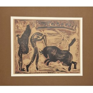Pablo Picasso (1881-1973), Les Banderilles, 1963 z cyklu Tauromachia - Linocut 1963