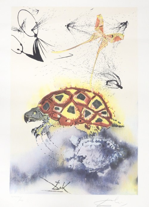 Salvador DALÍ (1904-1989), The Mock Turtle’s Story” („Historia Żółwika”), z cyklu Alicja w Krainie Czarów Lewisa Carrolla, 1981-1984 (1969).