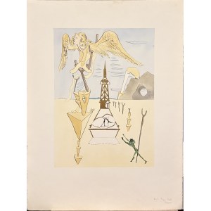 Salvador DALÍ (1904–1989), *La Fusee* (The Rocket) from the series *Hommage à Leonardo da Vinci* (also known as *Great American Inventions*) 1975