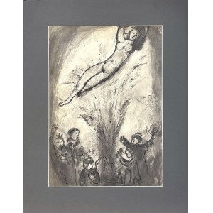 Chagall Marc, L'heureuse rencontre Szczęśliwe spotkanie z cyklu „Contes de Boccace„ ( Dekameron Boccacia) 1950