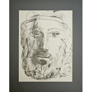 Pablo Picasso (1881–1973), Self-Portrait from the series *40 dessins de Picasso en marge du Buffon*, 1957