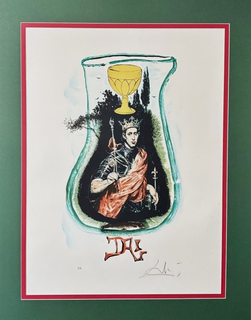 Salvador Dali (1904-1989), Król pucharów z cyklu Tarot, 1978