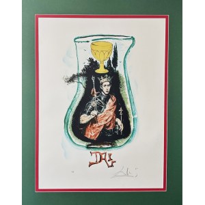 Salvador Dali (1904-1989), Król pucharów z cyklu Tarot, 1978