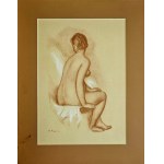Pierre-Auguste Renoir (1841-1919), Nue assise de dos (Siedzący akt od tyłu) z cyklu „Hommage aux Collettes” 1950