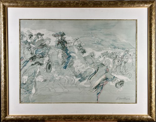 Claude Weisbuch (1927 - 2014), La prise de Tournai (Zdobycie Tournai) lata 70-te XX w.