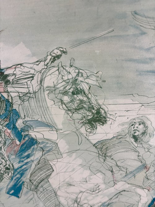 Claude Weisbuch (1927 - 2014), La prise de Tournai (Zdobycie Tournai) lata 70-te XX w.
