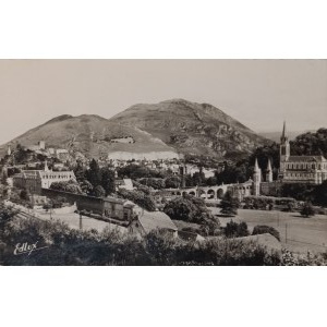 Retro pohľadnica, Francúzsko, Lourdes