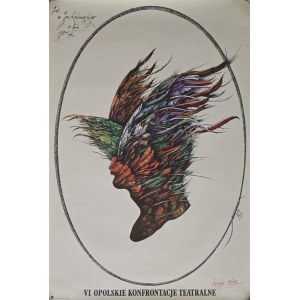 Eugeniusz Get Stankiewicz (1942–2001), Poster for the 6th Opole Theater Festival, 1985