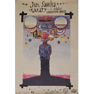 Jan Sawka (1946-2012), Plakaty z Kolekcji Krzysztofa Dydo (plakat z wystawy), 1980