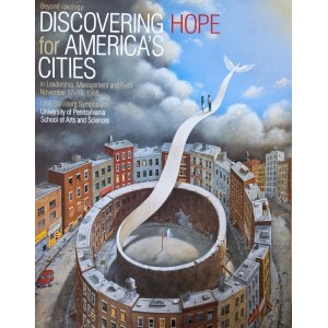 Rafał Olbiński (b. 1943), *Discovering Hope for America's Cities*, 1998