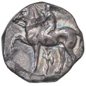 Greek Coins - § APULIA Tarentum (380–340 B.C.) Nomos - D/ Horse...