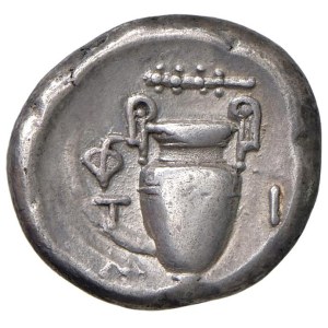 Greek Coins - § Boeotia, Thebes (c. 379–338 B.C.) Stater - D/ Sc...