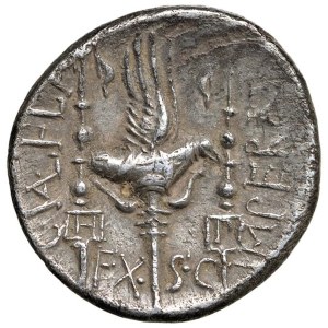Roman Republican Coins - § C. Valerius Flaccus (82 B.C.) Denarius - RRSC D15...
