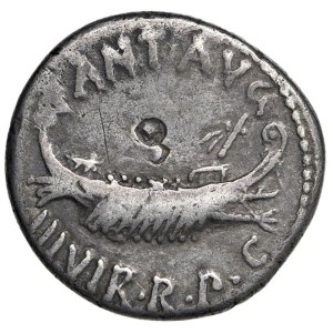 Römische republikanische Münzen – § Marcus Antonius (32–31 v. Chr.) Denar LEG XIII – ...