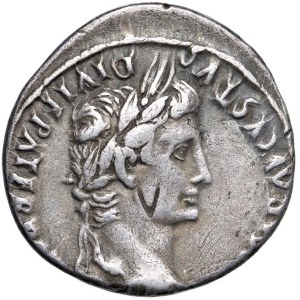 Imperial Roman Coins - § Augustus (27 B.C.–14 A.D.) Lugdunum - Denarius - R...
