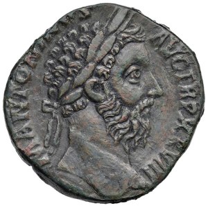 Pièces romaines impériales - § Marc Aurèle (161-180) Rome - Sesterce - var. ...
