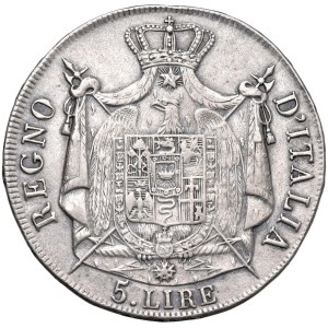 Italian Mints - BOLOGNA Napoleon (1805–1814) 5 Lire 1810 - Weight 1...