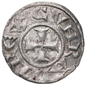 Italské mincovny – GENOVA, Republika (1139–1339), Denaro – MIR 16 AG (...