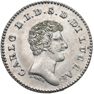 Włoskie mennice – LUCCA Carlo Ludovico z dynastii Burbonów (1824–1847) 10 sol...