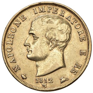 Italian Mints - MILANO Napoleone I (1805-1814) 40 Lire 1812 Puntal...