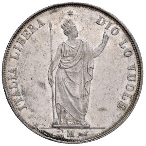Italian Mints - *MILAN Provisional Government of Lombardy (1848) 5 ...