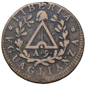 Italian Mints - TURIN, Piedmontese Republic (1798–1799) 2 Soldi A...