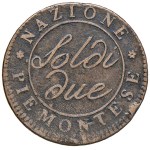 Italian Mints - TURIN, Piedmontese Republic (1798–1799) 2 Soldi A...