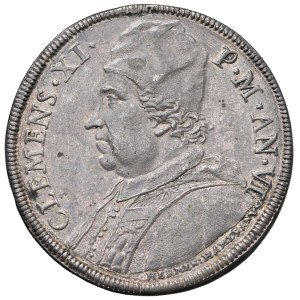 Papal coins - Clemente XI (1700-1721) Piastra An. VI - Munt. 48 ...