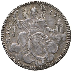 Papal Coins - Benedict XIV (1740–1758) Quinto di Scudo or Doppio...