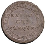 Papal coins - Pio VI (1775-1799) Madonnina da 5 Baiocchi 1797 An...