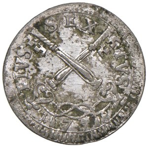 Papal Coins - Pius VI (1775–1799) 2 Baiocchi 1778 - Munt. 92a MI ...