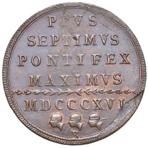 Papal Coins - Pius VII (1800–1823) Baiocco 1816 An. XVII - Munt. ...