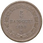 Papal Coins - Pius IX (1846–1878) 5 Baiocchi 1850 Year V - Mint 2...