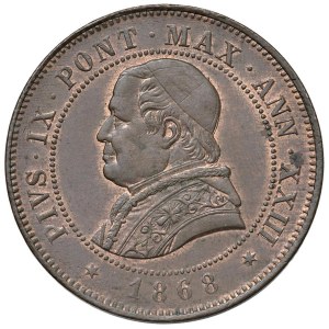 Papal coins - Pius IX (1846–1878) 4 Soldi or 20 Centesimi 1868 An....