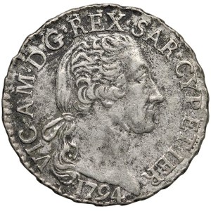 Savoy - Victor Amadeus III (1773–1796) 15 Soldi 1794 - No...