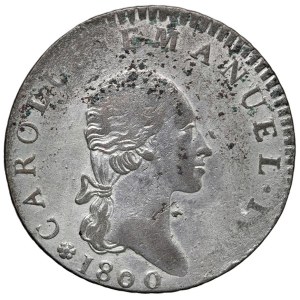 Savoy - Carlo Emanuele IV (1796-1802) 7,6 Soldi 1800 - Nom...