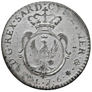 Savoy - Carlo Emanuele IV (1796-1802) 7,6 Soldi 1800 - Nom...